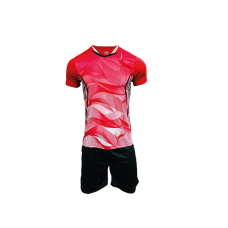 Sublimated Football Kit Red/White