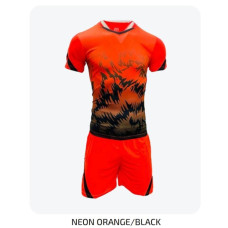 Men's Soccer Kit Dark Red Black
