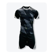 Men's Soccer Kit Black Grey