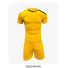 Men's Soccer Kit Gold Black