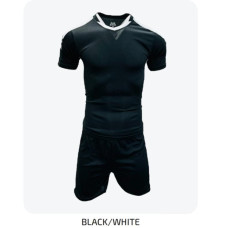Men's Soccer Kit Black White