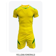 Men's Soccer Kit Yellow Emerald 2