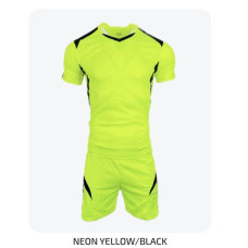 Men's Soccer Kit Neon Yellow Black