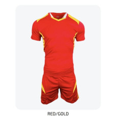 Men's Soccer Kit Red Gold