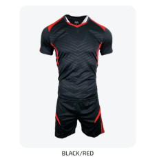 Men's Soccer Kit Black Red