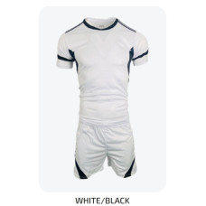 Men's Soccer Kit White Black 2